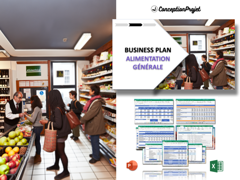 Business Plan Alimentation Générale : Exemple Complet et Commentaires 2 COVER-POUR-ALIMENTATION GÉNÉRALE-BUSINESS-PLA