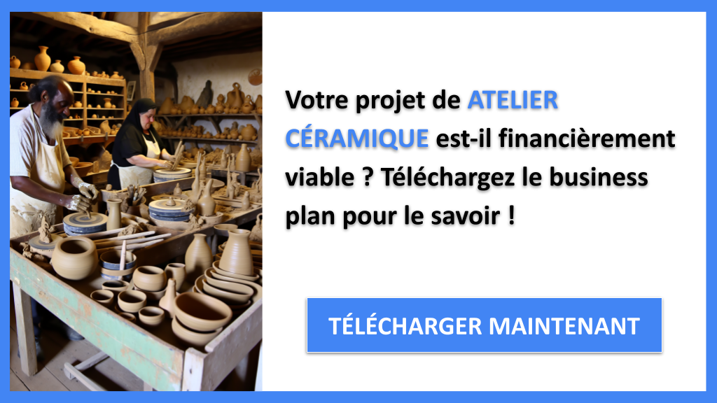 Prévisionnel Financier pour Atelier Céramique : Modèle et Conseils 6 Atelier céramique Plan financier Exemple - ATELIER CÉRAMIQUE-4