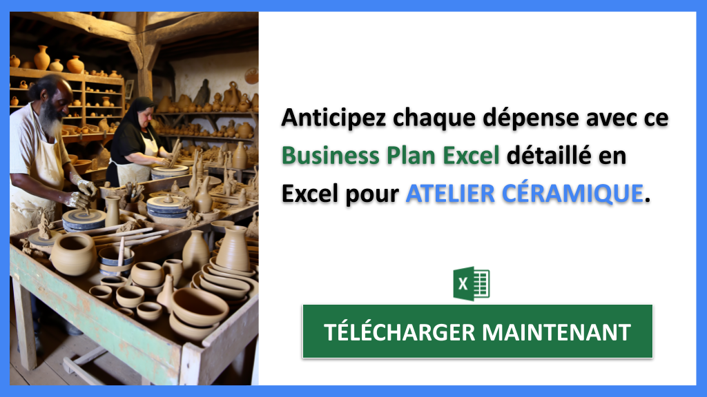 Prévisionnel Financier pour Atelier Céramique : Modèle et Conseils 7 Atelier céramique Plan financier Exemple - ATELIER CÉRAMIQUE-5