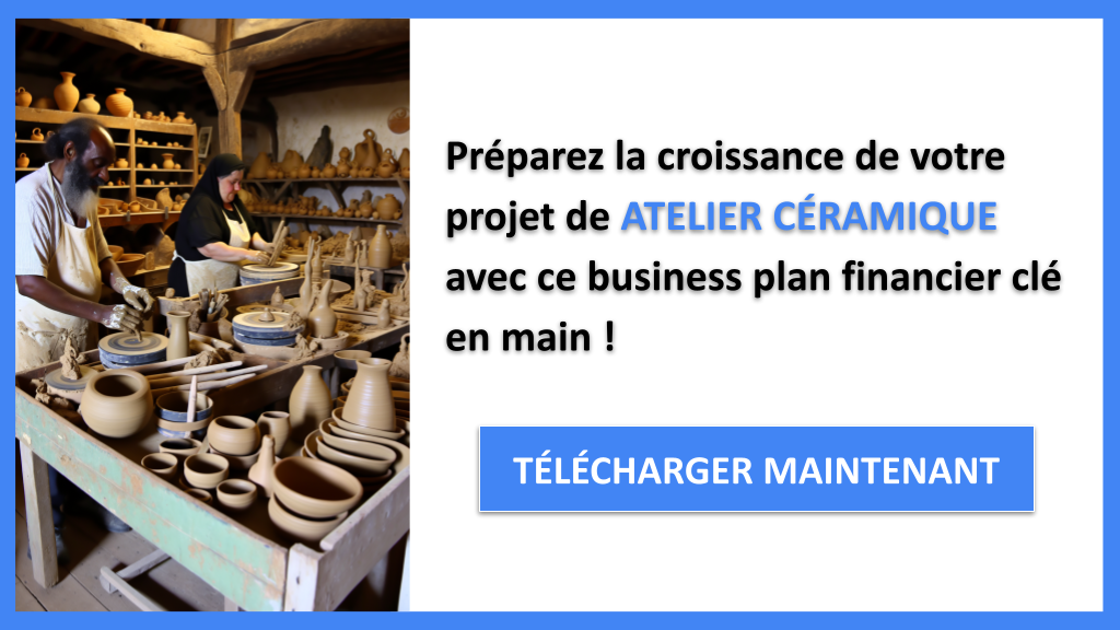 Prévisionnel Financier pour Atelier Céramique : Modèle et Conseils 8 Atelier céramique Plan financier Exemple - ATELIER CÉRAMIQUE-6