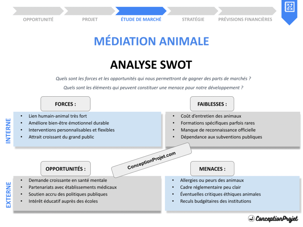 Exemple Analyse SWOT Médiation Animale Cover