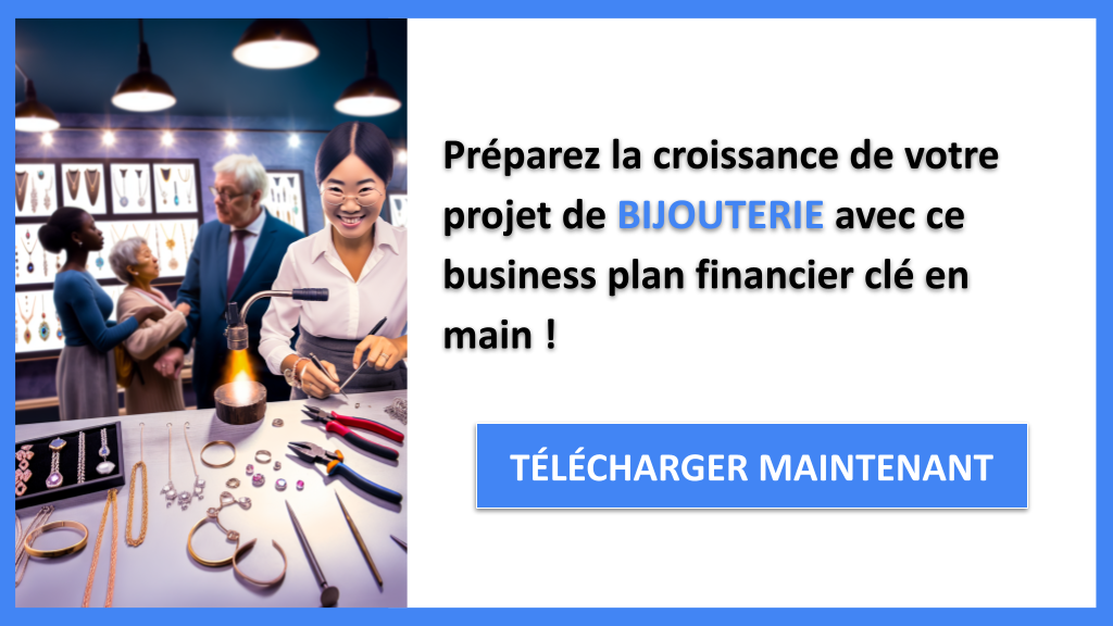 Prévisionnel Financier pour Bijouterie : Modèle à Télécharger 8 Bijouterie Plan financier Exemple - BIJOUTERIE-6