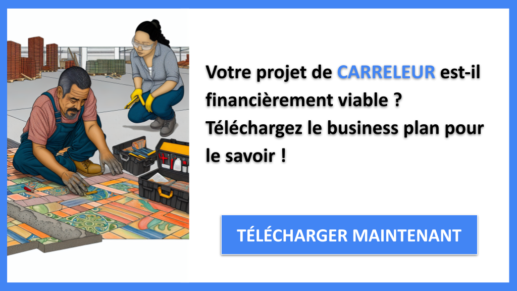 Prévisionnel Financier pour Carreleur : Modèle et Conseils 6 Carreleur Plan financier Exemple - CARRELEUR-4