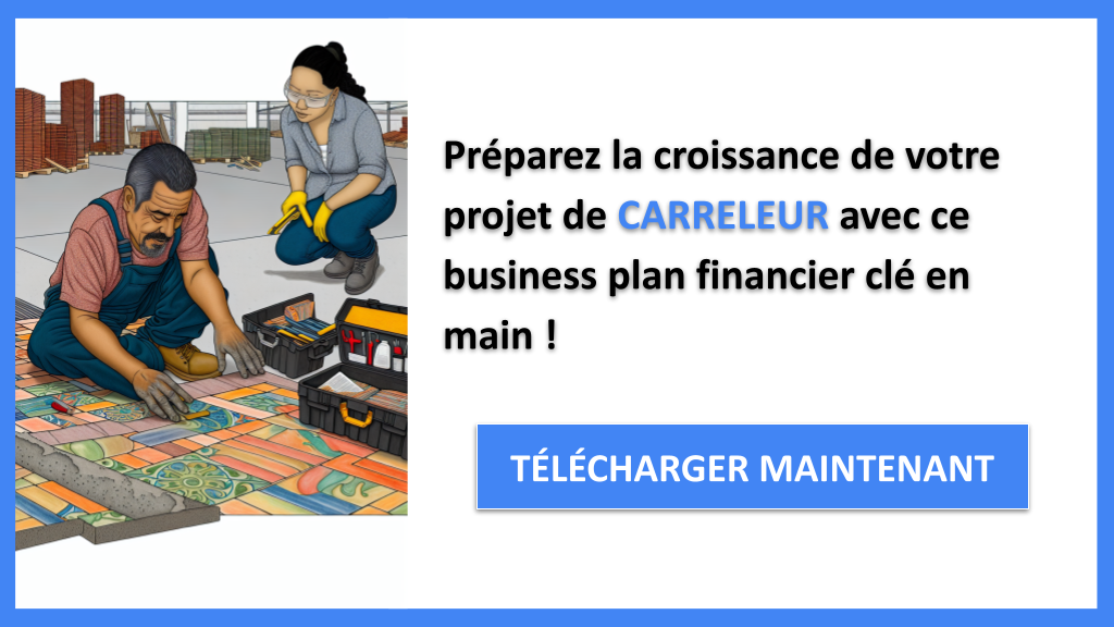 Prévisionnel Financier pour Carreleur : Modèle et Conseils 8 Carreleur Plan financier Exemple - CARRELEUR-6