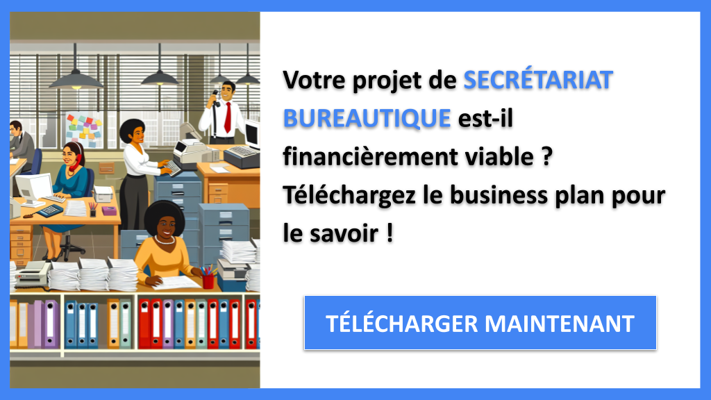 Comment concevoir un Prévisionnel Financier pour Secrétariat bureautique ? 6 Secrétariat bureautique Plan financier Exemple - SECRÉTARIAT BUREAUTIQUE-4