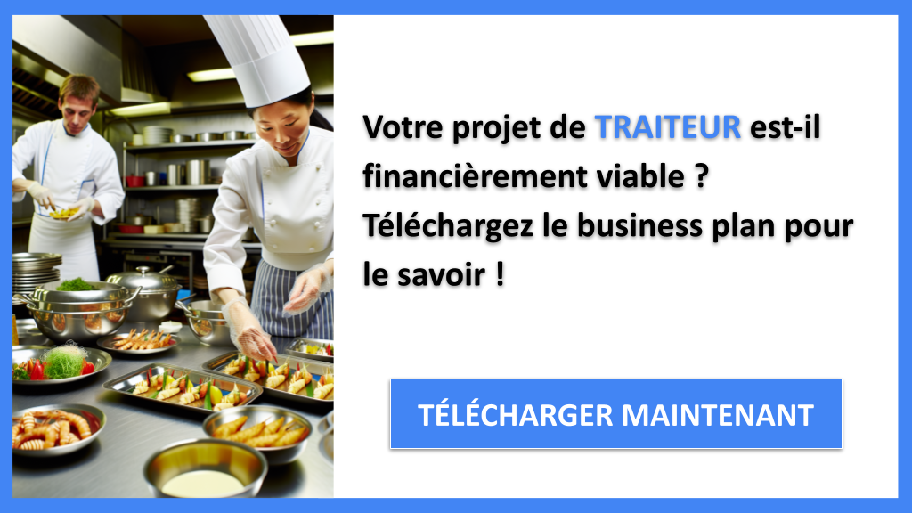 Plan Financier pour Traiteur : Modèle à Suivre 6 Traiteur Prévisionnel financier Exemple - TRAITEUR-4