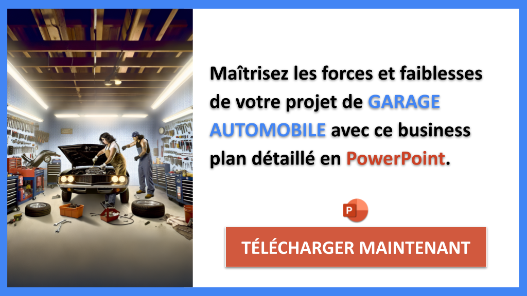 Exemple Analyse SWOT Garage Automobile Cover - SWOT-GARAGE AUTOMOBILE-CTA-2