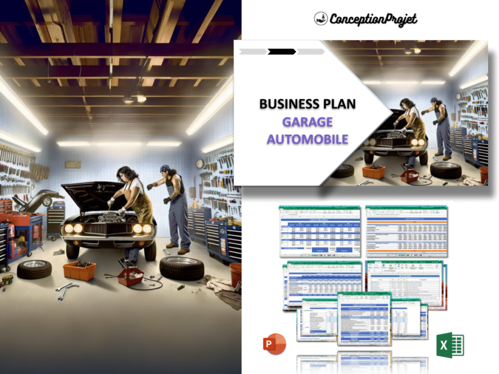 Quels outils utiliser pour créer un business plan pour Garage automobile ? 2 COVER-POUR-GARAGE AUTOMOBILE-BUSINESS-PLA