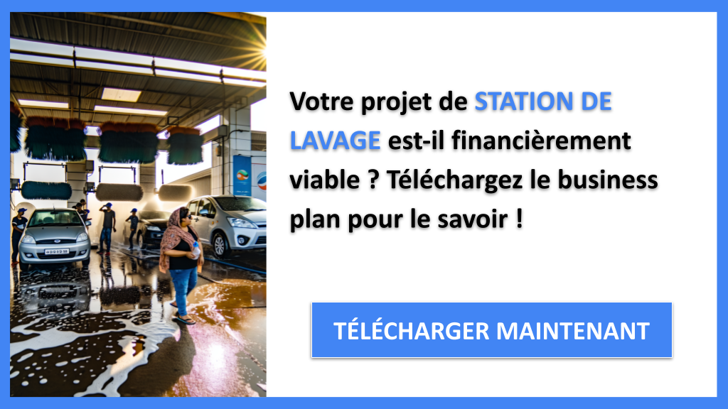 Station de lavage Plan financier Exemple - STATION DE LAVAGE-4
