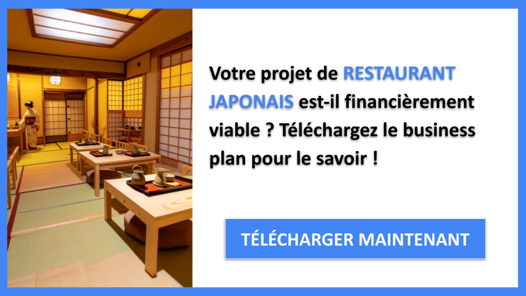 Restaurant Japonais Plan Financier Exemple - RESTAURANT JAPONAIS-4