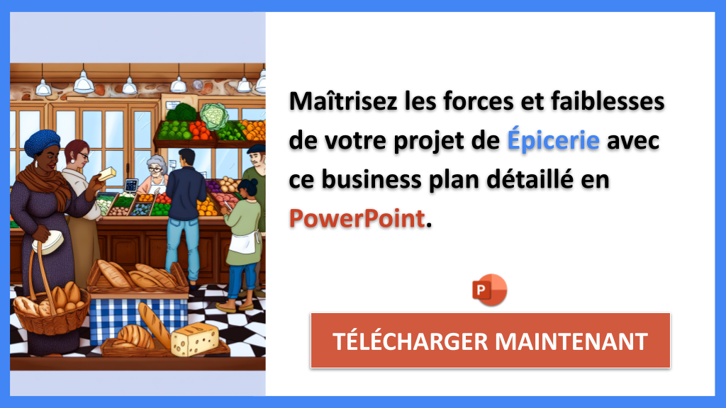 Exemple Business Plan pour Épicerie - Exemple Analyse SWOT Épicerie- CTA2
