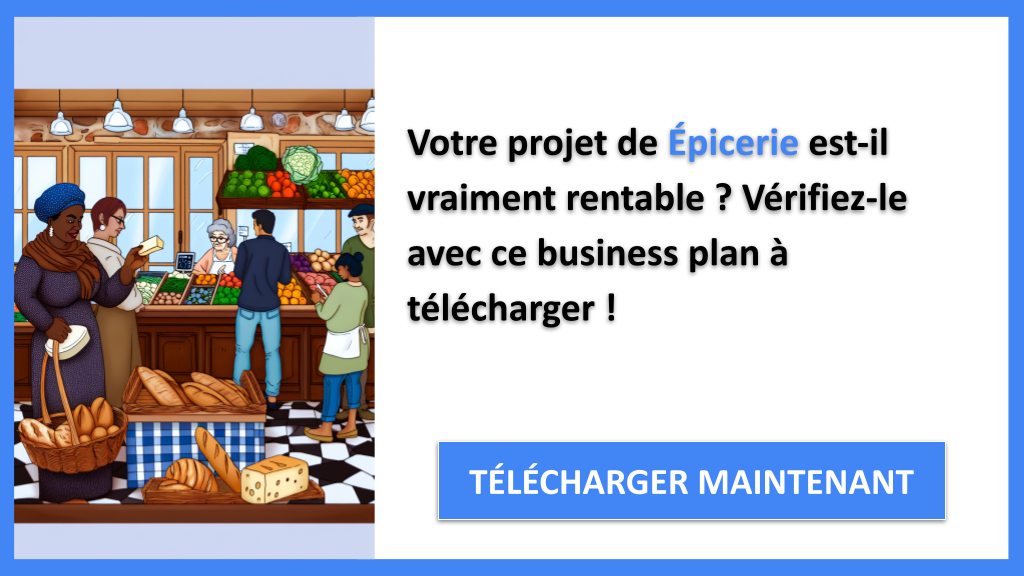 Exemple Business Plan pour Épicerie - Épicerie Revenus Rentabilité- CTA1