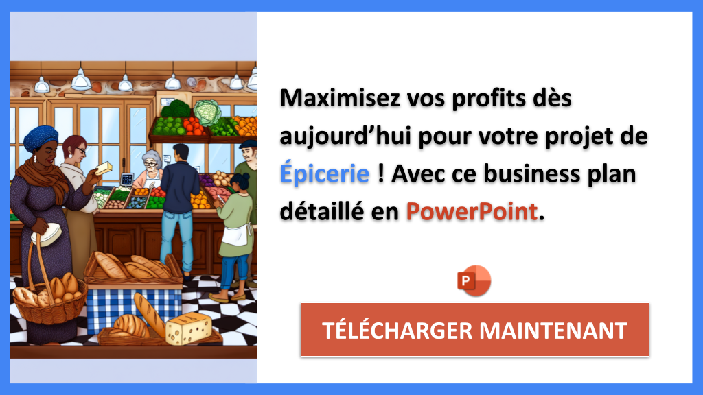 Exemple Business Plan pour Épicerie - Épicerie Revenus Rentabilité- CTA3