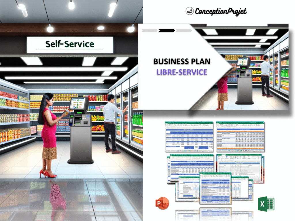 Libre service Business Plan Exemple Cover