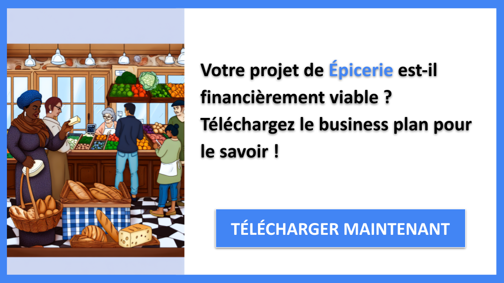 Plan Financier pour Épicerie : Exemple Complet 6 Exemple Business Plan pour Épicerie - Épicerie Prévisionnel financier Exemple- CTA1