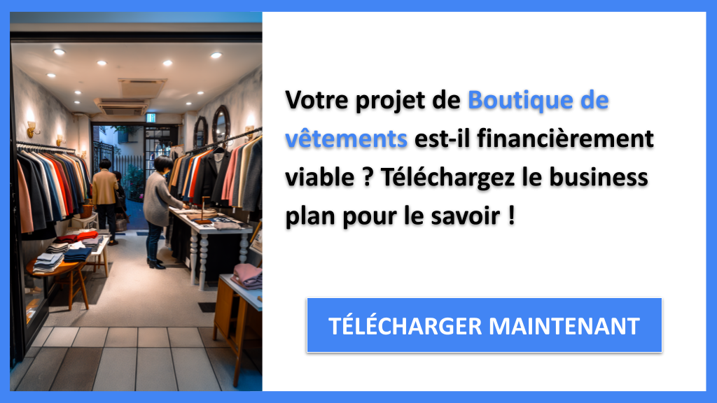 Exemple Business Plan pour Boutique de vêtements - Boutique de vêtements Plan Financier Exemple- CTA1