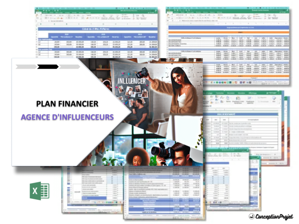 Agence d influenceurs Plan financier Exemple Cover