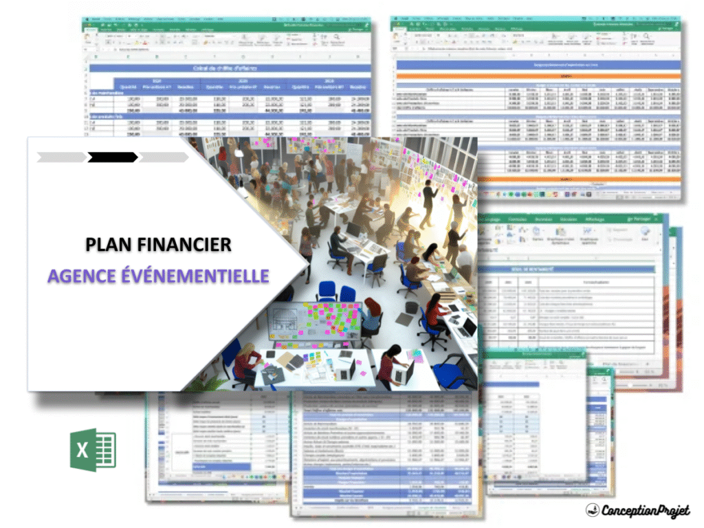 Agence evenementielle Plan financier Exemple Cover
