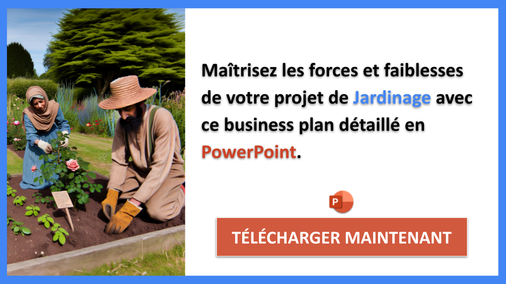 Exemple Business Plan pour Jardinage - Exemple Analyse SWOT Jardinage- CTA2