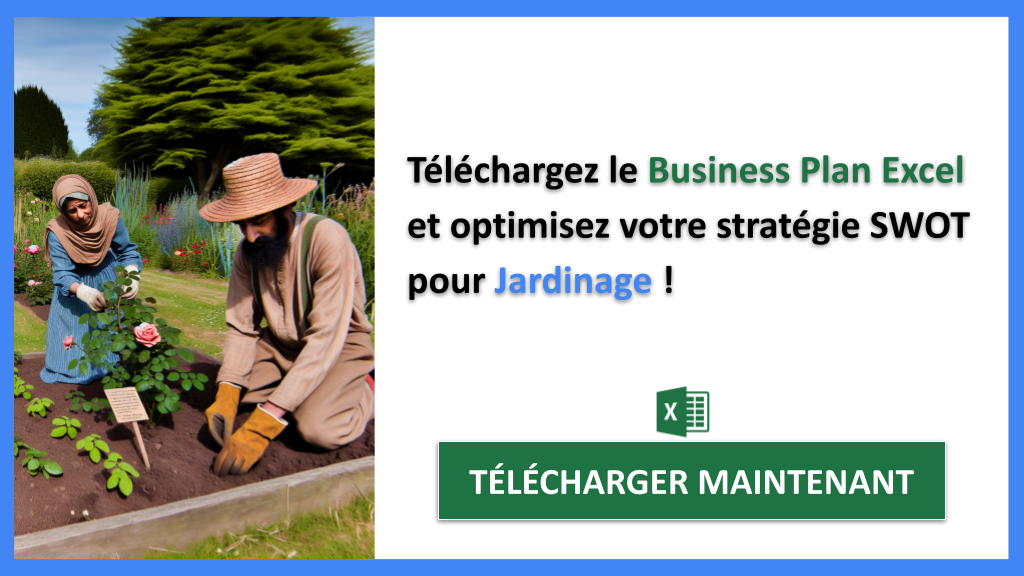 Exemple Business Plan pour Jardinage - Exemple Analyse SWOT Jardinage- CTA3