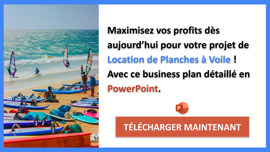Exemple Business Plan pour Location de Planches à Voile - Location de Planches à Voile Revenus Rentabilité- CTA3