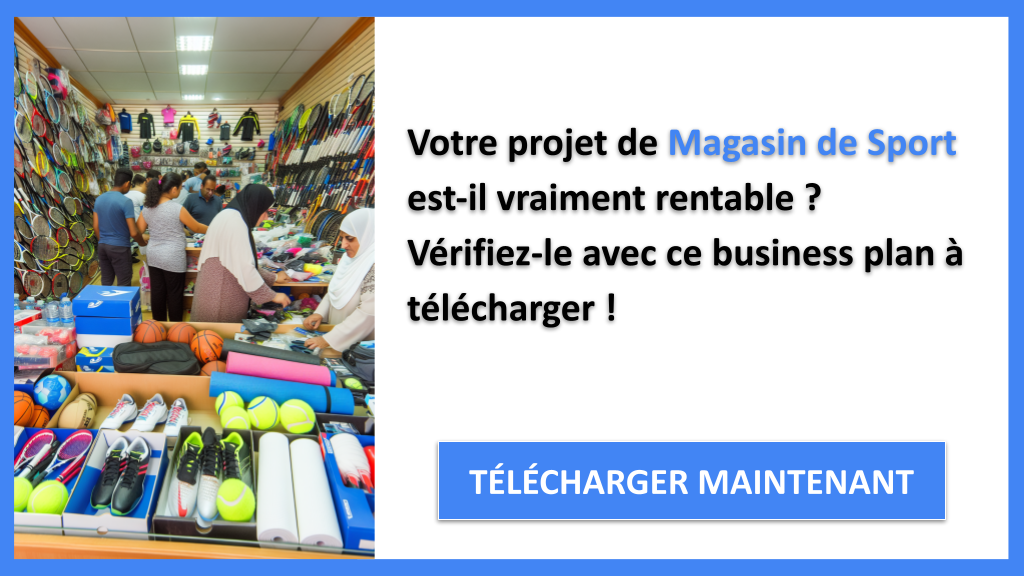 Exemple Business Plan pour Magasin de Sport - Magasin de Sport Revenus Rentabilité- CTA1