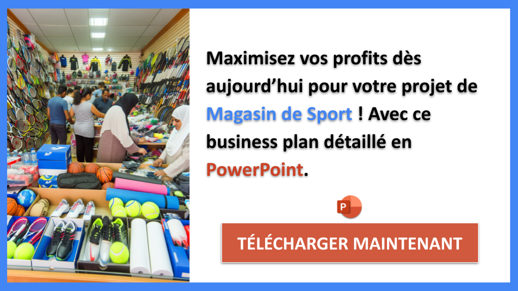 Exemple Business Plan pour Magasin de Sport - Magasin de Sport Revenus Rentabilité- CTA3