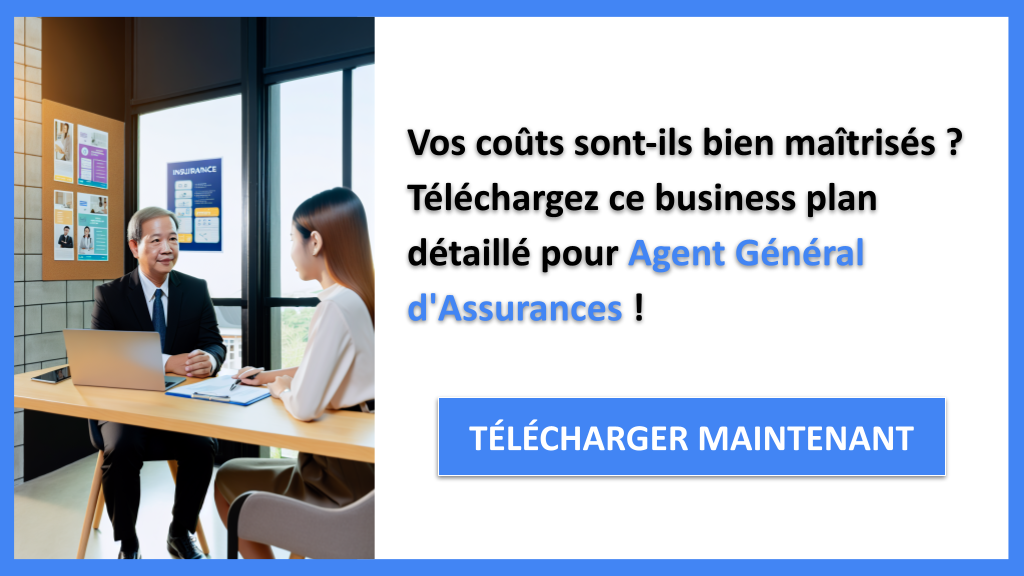 Exemple Business Plan pour Agent Général d'Assurances - Coût de construction d'une activité d'Agent Général d'Assurances- CTA1