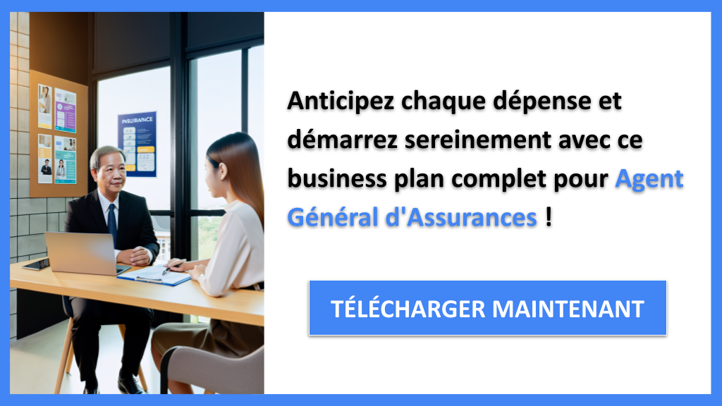 Exemple Business Plan pour Agent Général d'Assurances - Coût de construction d'une activité d'Agent Général d'Assurances- CTA3