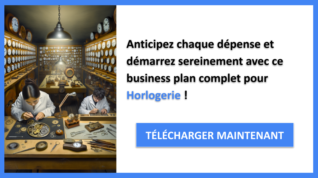 Combien coûte la mise en œuvre d'une Horlogerie ? 8 Exemple Business Plan pour Horlogerie - Coût de mise en œuvre d'une Horlogerie- CTA3
