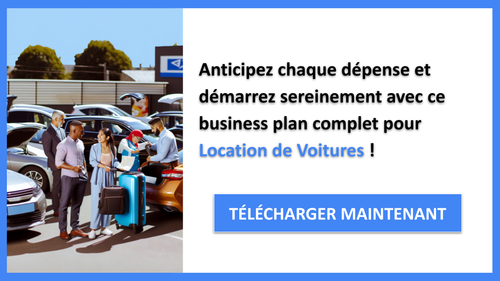 Exemple Business Plan pour Location de Voitures - Coût de développement d'une Location de Voitures- CTA3