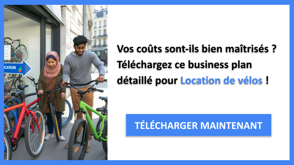 Exemple Business Plan pour Location de vélos - Coût de gestion d'une Location de vélos- CTA1