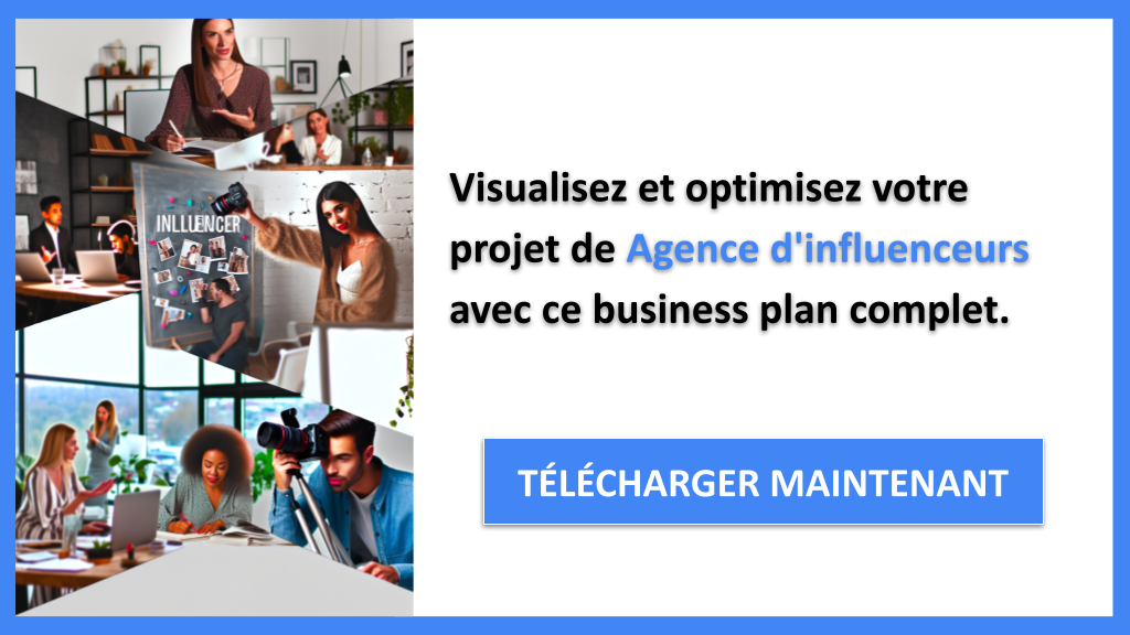Exemple Business Plan pour Agence d'influenceurs - Agence d'influenceurs Business Model Canvas- CTA3