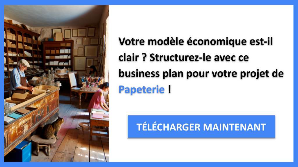 Business Model Canvas pour Papeterie : Exemples Pratiques 6 Exemple Business Plan pour Papeterie - Papeterie Business Model Canvas- CTA1