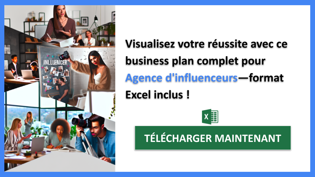 Exemple Business Plan pour Agence d'influenceurs - Agence d'Influenceurs Business Plan Exemple- CTA3