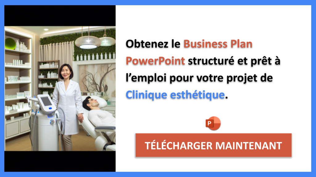 Exemple Business Plan pour Clinique esthétique - Clinique esthétique Business Plan Exemple- CTA2