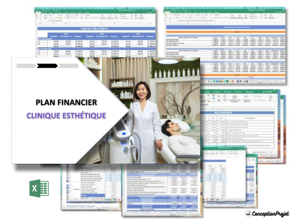 Clinique esthetique Previsionnel financier Exemple Cover