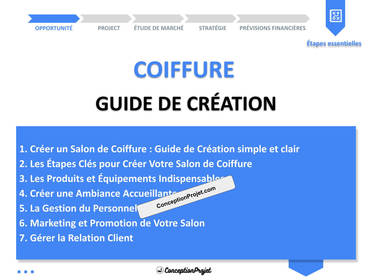 Créer un Salon de Coiffure : Guide de Création simple et clair Créer un Salon de Coiffure : Guide de Création simple et clair