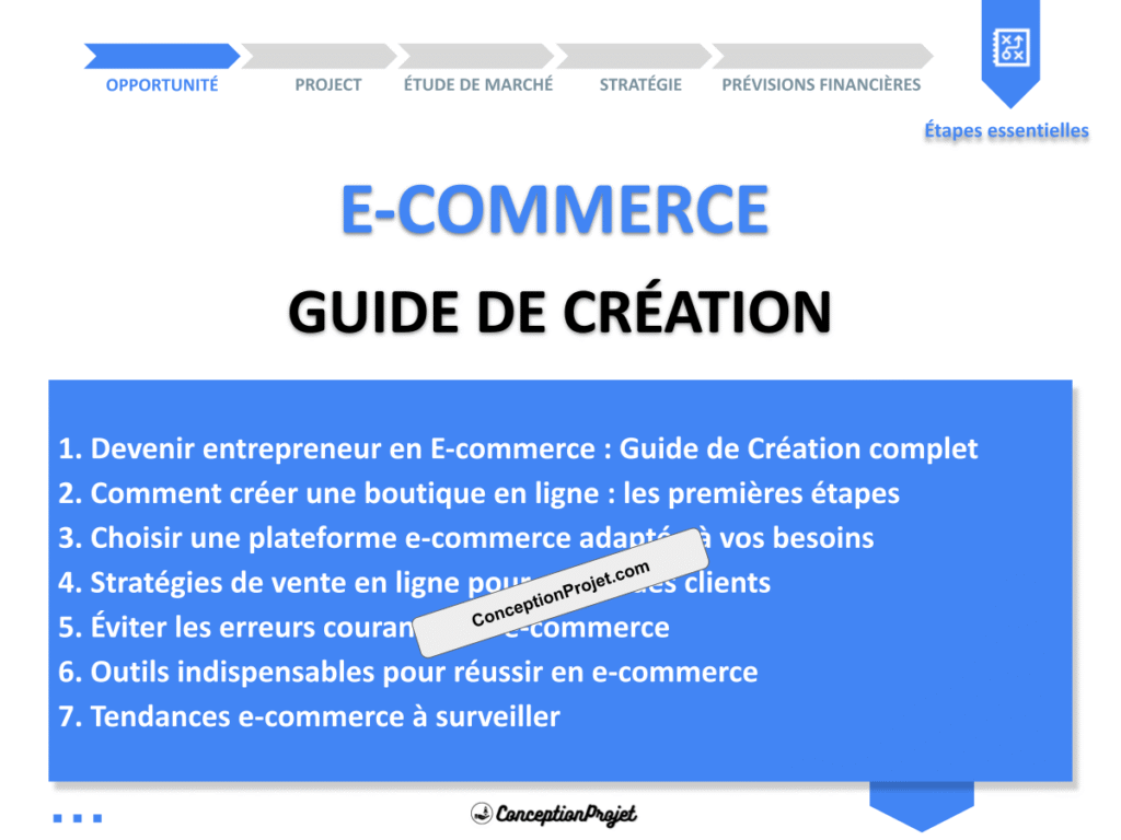 E commerce Guide de Creation Cover