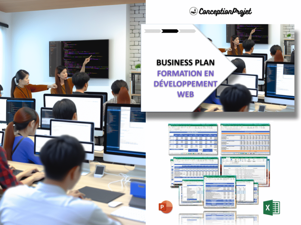 Formation en Developpement Web Business Plan Exemple Cover
