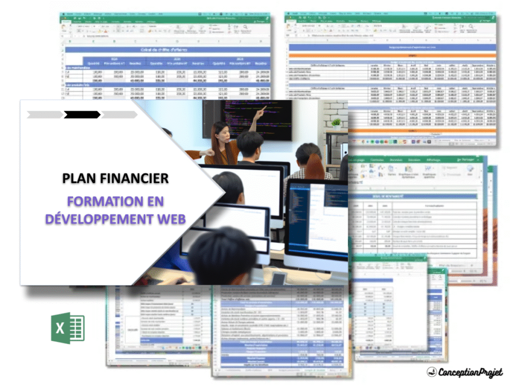 Formation en developpement web Plan financier Exemple Cover