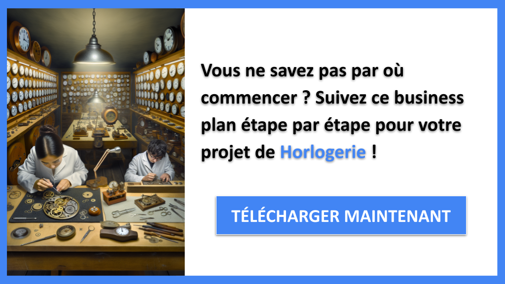 Créer une Horlogerie : Guide de Création pour débutants 6 Exemple Business Plan pour Horlogerie - Horlogerie Guide de Création- CTA1