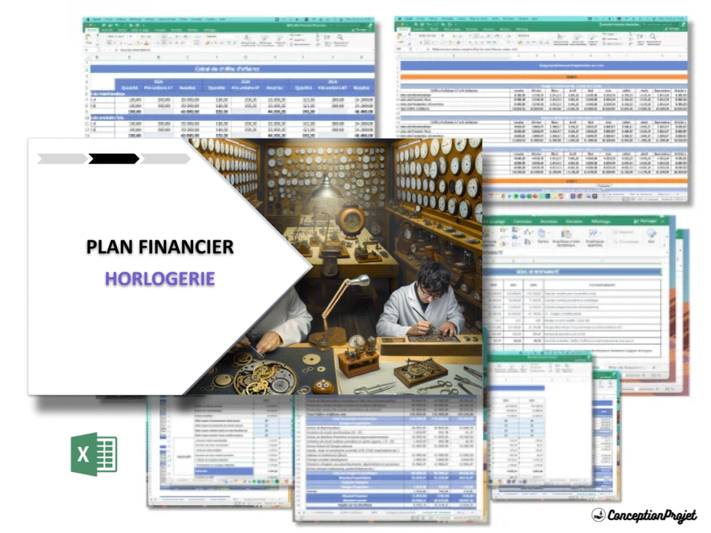 Prévisionnel Financier pour Horlogerie : Modèle et Conseils 2 Horlogerie Previsionnel financier Exemple Cover