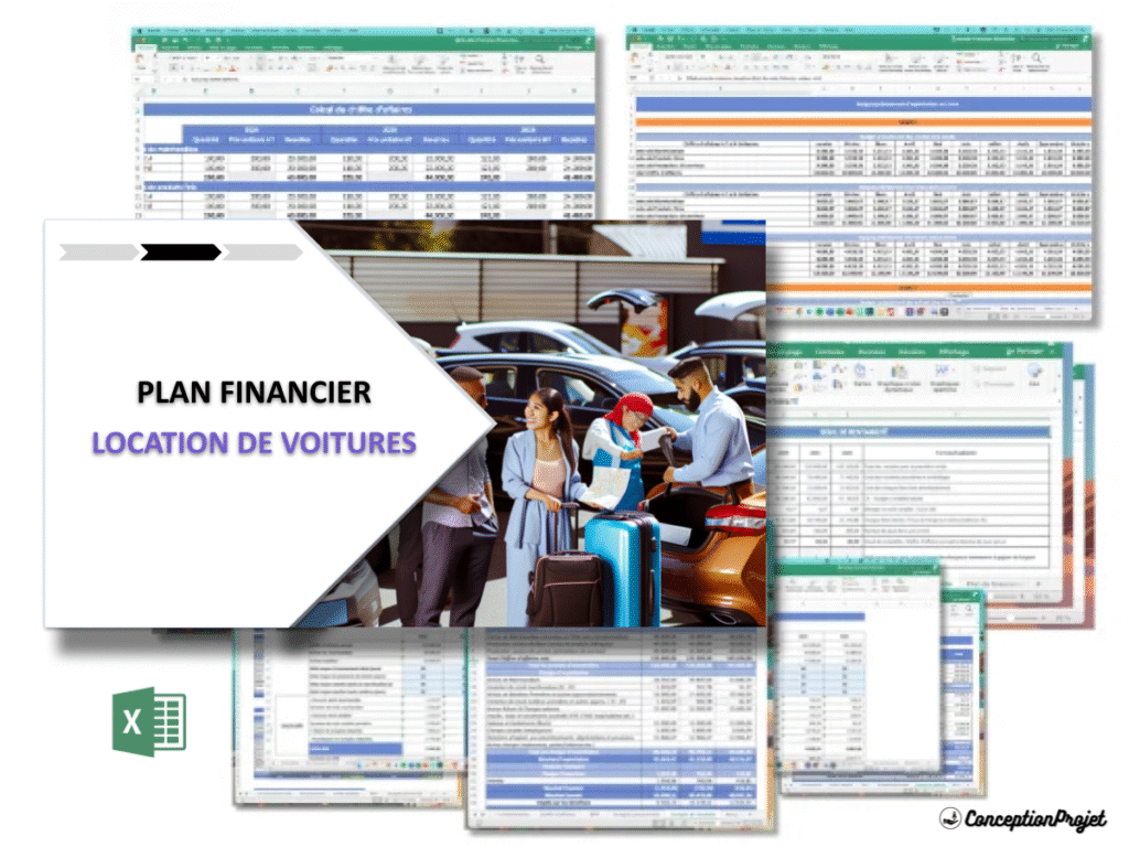 Location de voitures Plan financier Exemple Cover