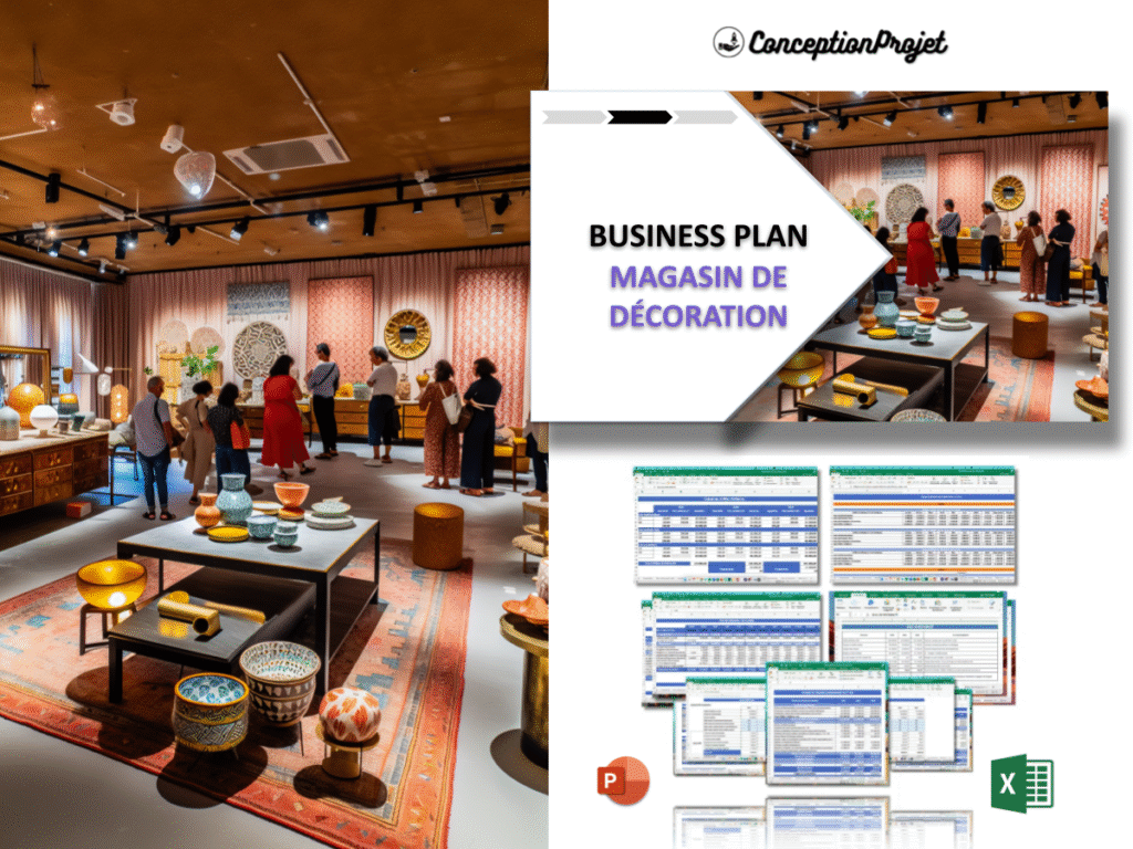 Magasin de decoration Business Plan Exemple Cover