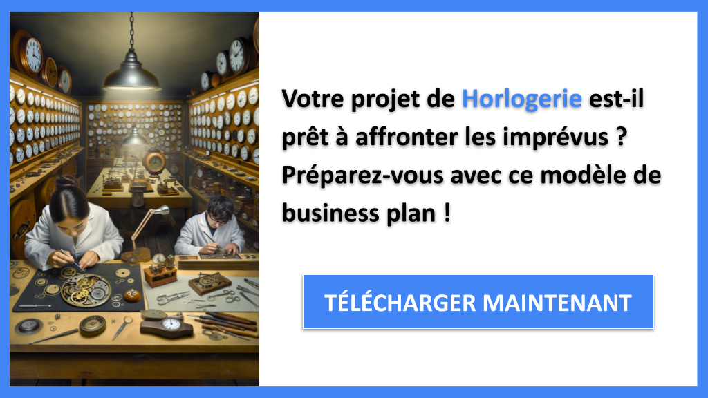 Pourquoi la Gestion des Risques est Crucial pour le Projet Horlogerie ? 6 Exemple Business Plan pour Horlogerie - Gestion des Risques Horlogerie- CTA1