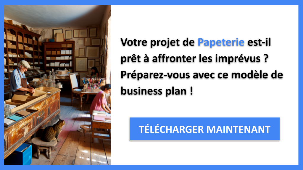 Exemple Business Plan pour Papeterie - Gestion des Risques Papeterie- CTA1