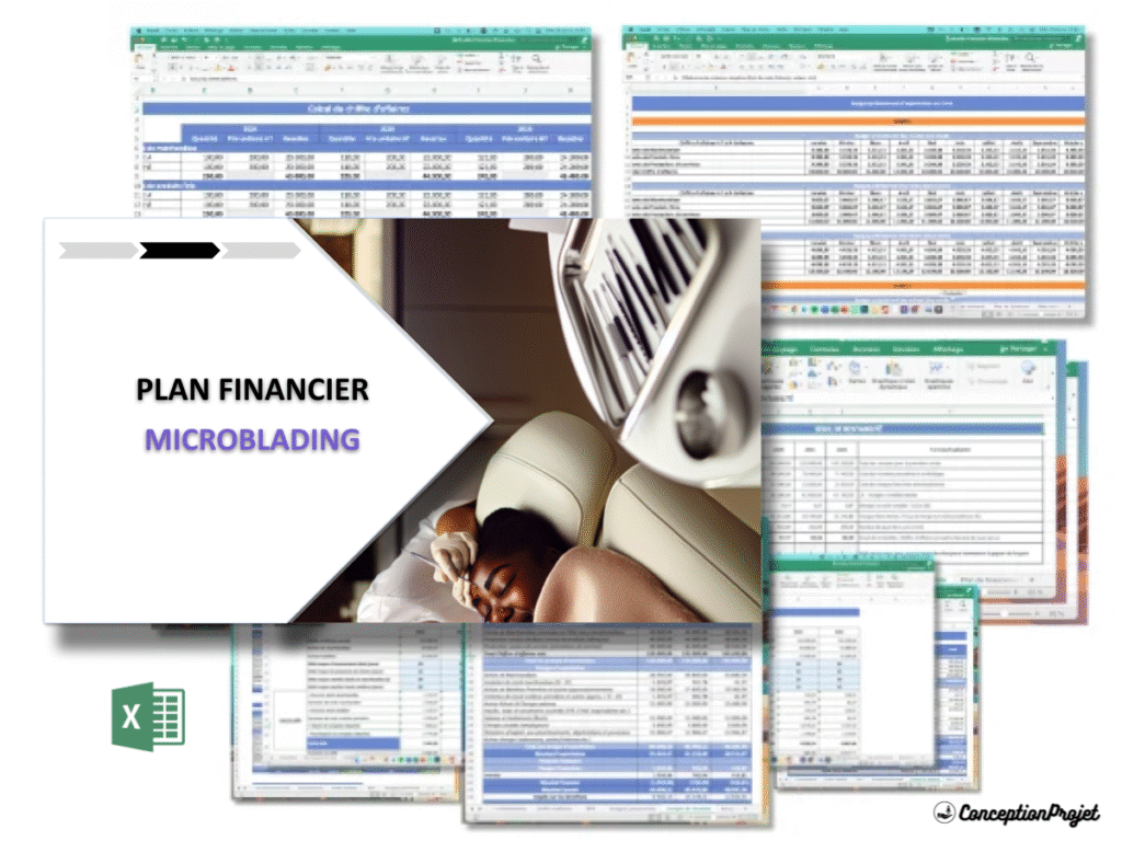 Microblading Plan financier Exemple Cover