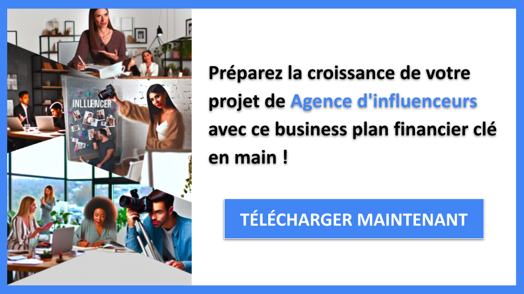 Exemple Business Plan pour Agence d'influenceurs - Agence d'influenceurs Plan financier Exemple- CTA3