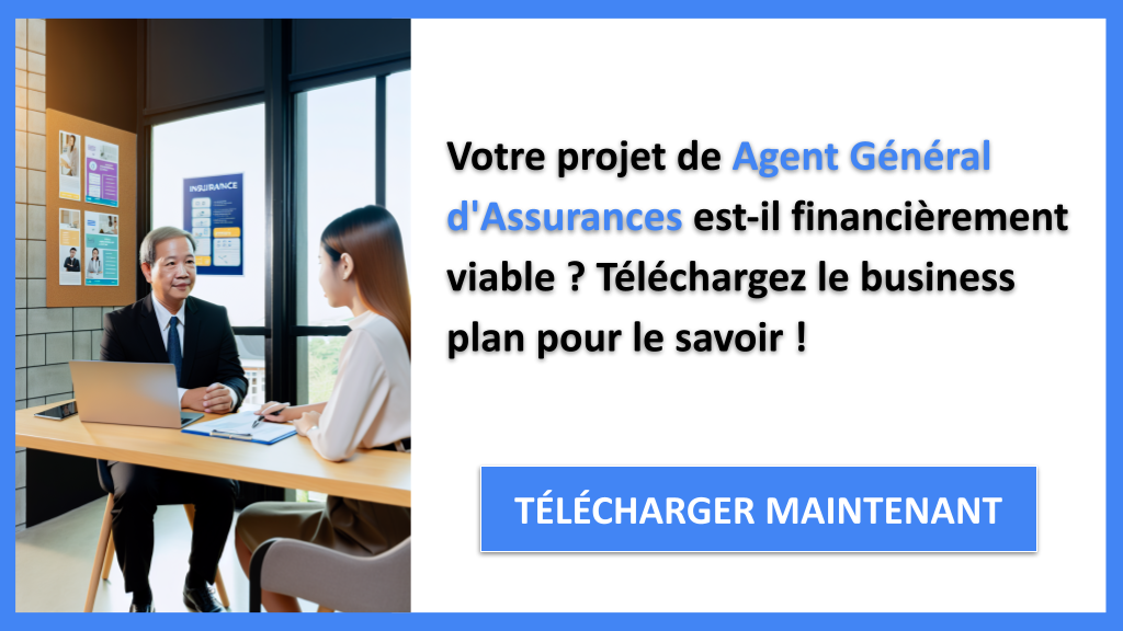 Exemple Business Plan pour Agent Général d'Assurances - Agent général d'assurances Plan financier Exemple- CTA1